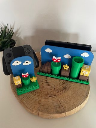 Supporto dock e joycon Nintendo Switch Super Mario