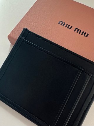 Portacartellini Miu Miu Nero e Oro