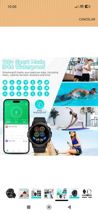 Reloj Inteligente l Negro deportivo