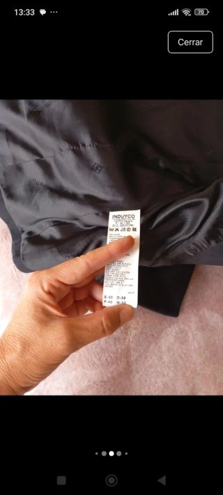 Chaqueta Tintoretto Negra Talla 40