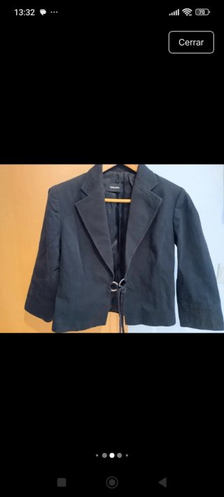 Chaqueta Tintoretto Negra Talla 40