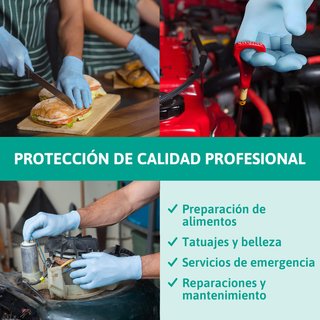 Ansell guantes nitrilo desechables resistentes