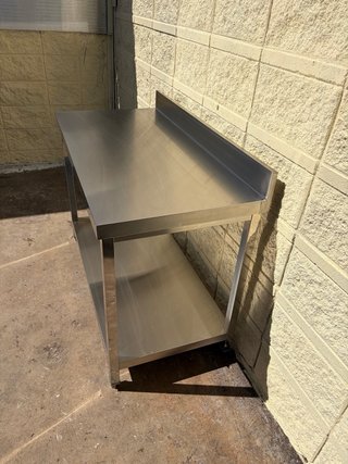 Mesa de trabajo acero inoxidable 120 cm x 60