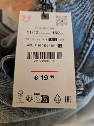 Pantalones vaqueros Zara Skinny Niños
