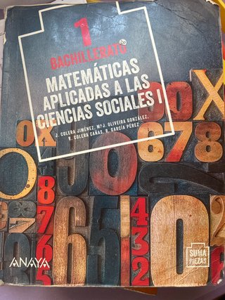 Matemáticas Aplicadas a las Ciencias Sociales I