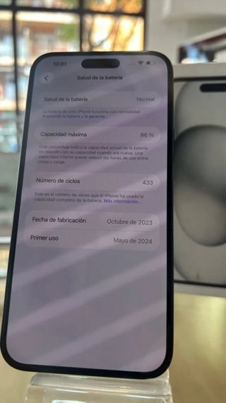 iPhone 15 Plus 128GB Negro Batería 86%
