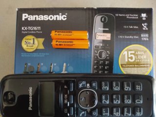 Teléfono Inalámbrico DECT Panasonic Negro