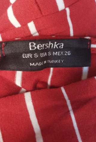Mono Bershka rayas caldera talla S