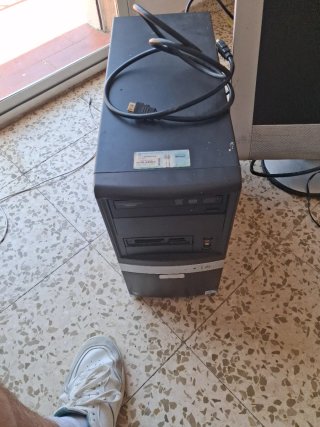 Torre PC Ordenador Negra y Gris
