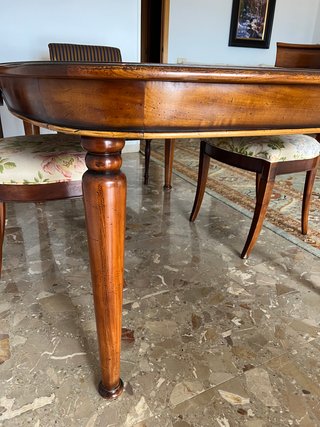 Mesa comedor extensible madera cerezo