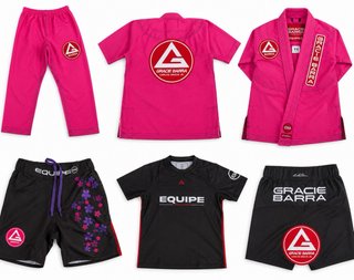 Kimono Gracie Barra niña rosa + rashguard