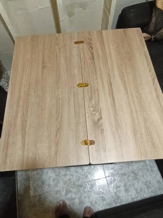 Mesa de centro elevable madera y metal
