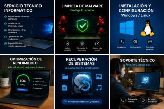 Reparación y optimización de PCs.