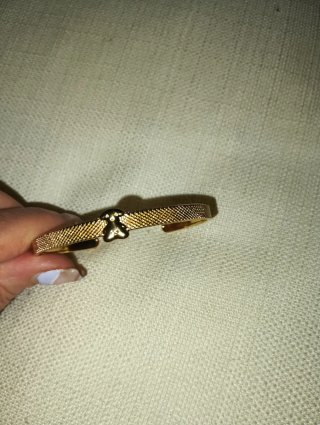 Pulsera acero chapado oro
