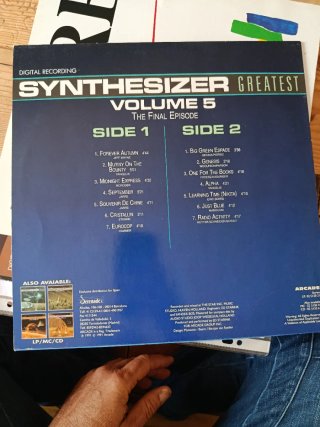 Vinilo Synthesizer Greatest Vol. 4 y vol.5 (1991)