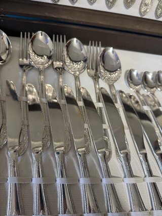 Cubertería de plata completa