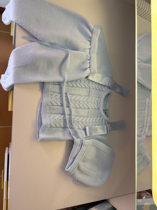 Conjunto bebé punto azul