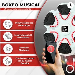 Máquina de Boxeo Arcanix + Guantes blancos