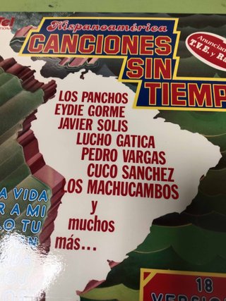 Vinilo Hispanoamérica Canciones sin tiempo