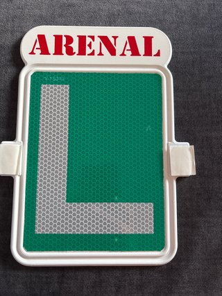 Placa L Coche ARENAL