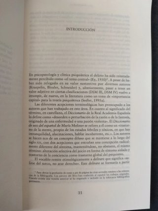 Delirio Historia, Clínica, Metateoría