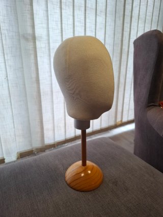 Maniquí cabeza con pie