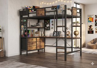 Chollo !! Litera con escritorio moderno + Envio