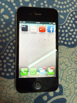 iPhone 6S y 4S Negro/Plateado