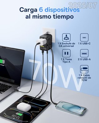 BASEUS Adaptador Enchufe Universal Enercore 70w