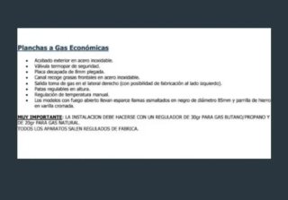 ☑️Plancha Gas Mundigas 60cm ECO
