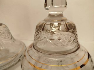 Antiguo juego tocador cristal tallado