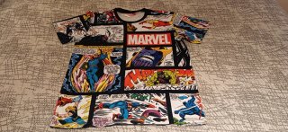 Camiseta Marvel Cómics Súper Héroes Talla L