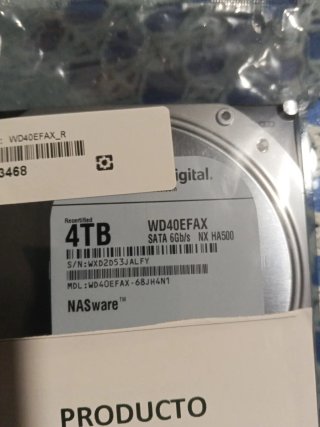 Disco Duro WD 4TB NAS WD40EFAX