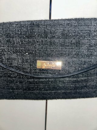 Bolso Aubade Paris tweed cadena negro