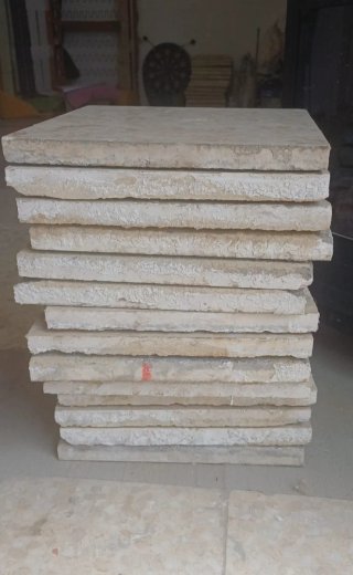 80 Losetas de mármol travertino