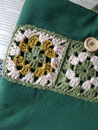 Funda literaria aplicaciones crochet