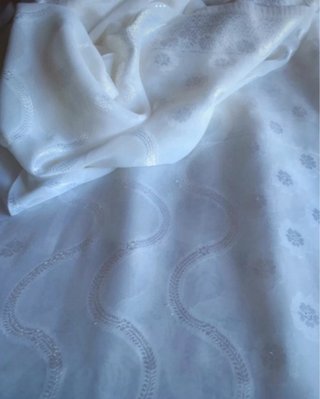 Saree Indiano Bianco Chameli