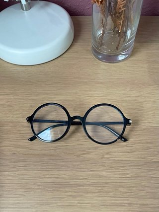 Gafas pasta redondas negras
