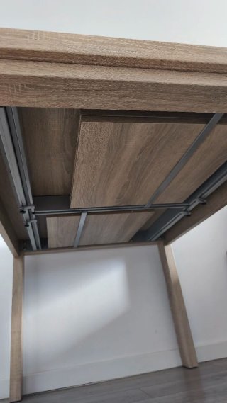 Mesa comedor madera 90x130 extensible hasta 230