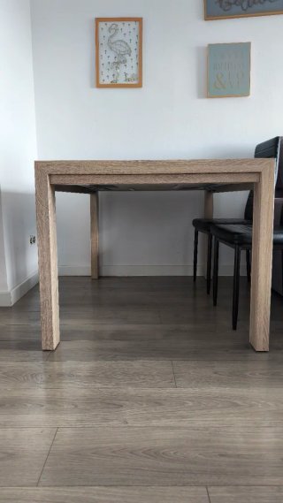 Mesa comedor madera 90x130 extensible hasta 230