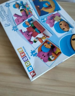 Caja de Puzzles Pocoyó 5 Puzzles Progresivos