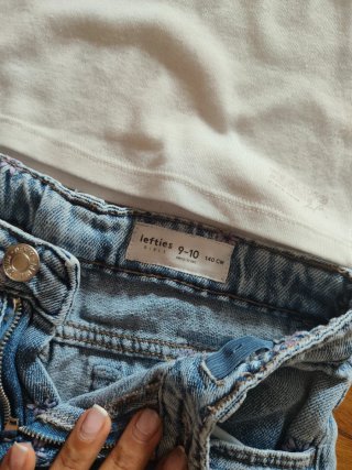 Pantalón Campana Niña T9/10 CAMISETA BLANCA REGALO