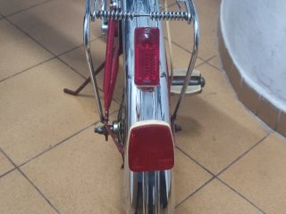 Oferta! Bicicleta Plegable Roja con Cesta