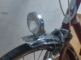 Oferta! Bicicleta Plegable Roja con Cesta