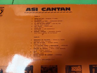 Vinilo Así Cantan (1976) - Compilatorio