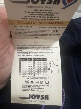 Pantaloni da lavoro blu navy taglia 40