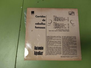 Vinilo Antonio Aguilar Corridos de Caballos Famoso