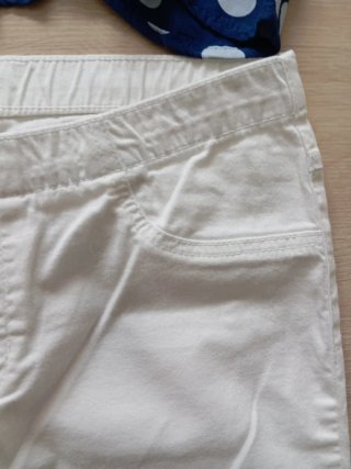 Conjunto Verano Mujer Blusa Lunares y Pantalón Bla