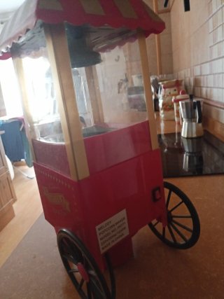 Máquina de palomitas mini roja