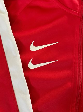 Sudadera Vintage Nike Roja y Blanca